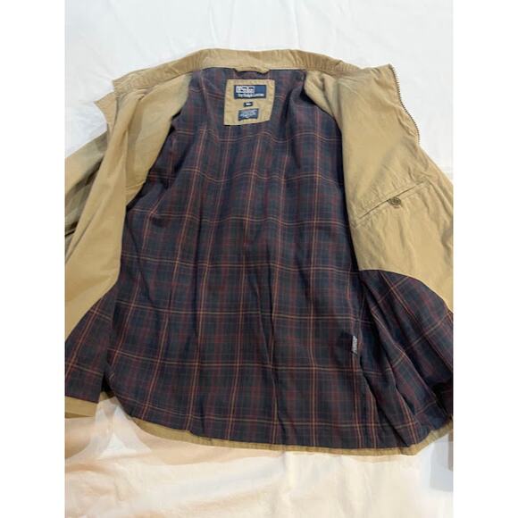 VTG NWT Polo Ralph Lauren Jacket Mens Brown Olive Pony Full Zip 90s Y2K XL - Picture 6 of 8